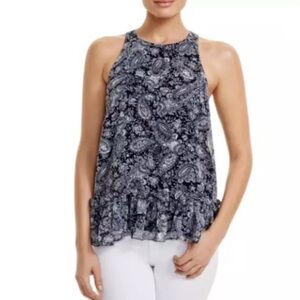 Women's Paisley Print Sleeveless Top